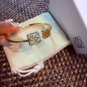 Gold Open Cuff Bracelet with Filigree Motifs - Designer Style